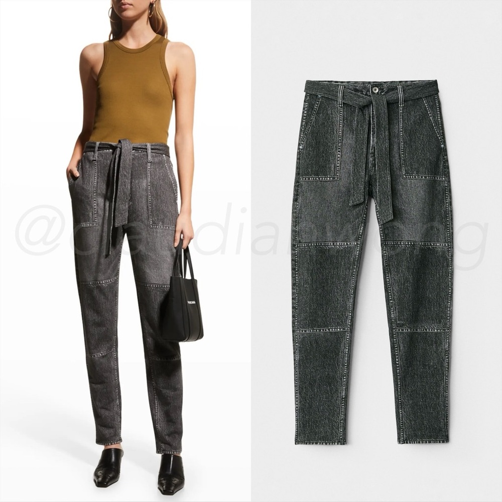 Rag & Bone Miramar Terry Patchwork Straight Leg S… - image 1